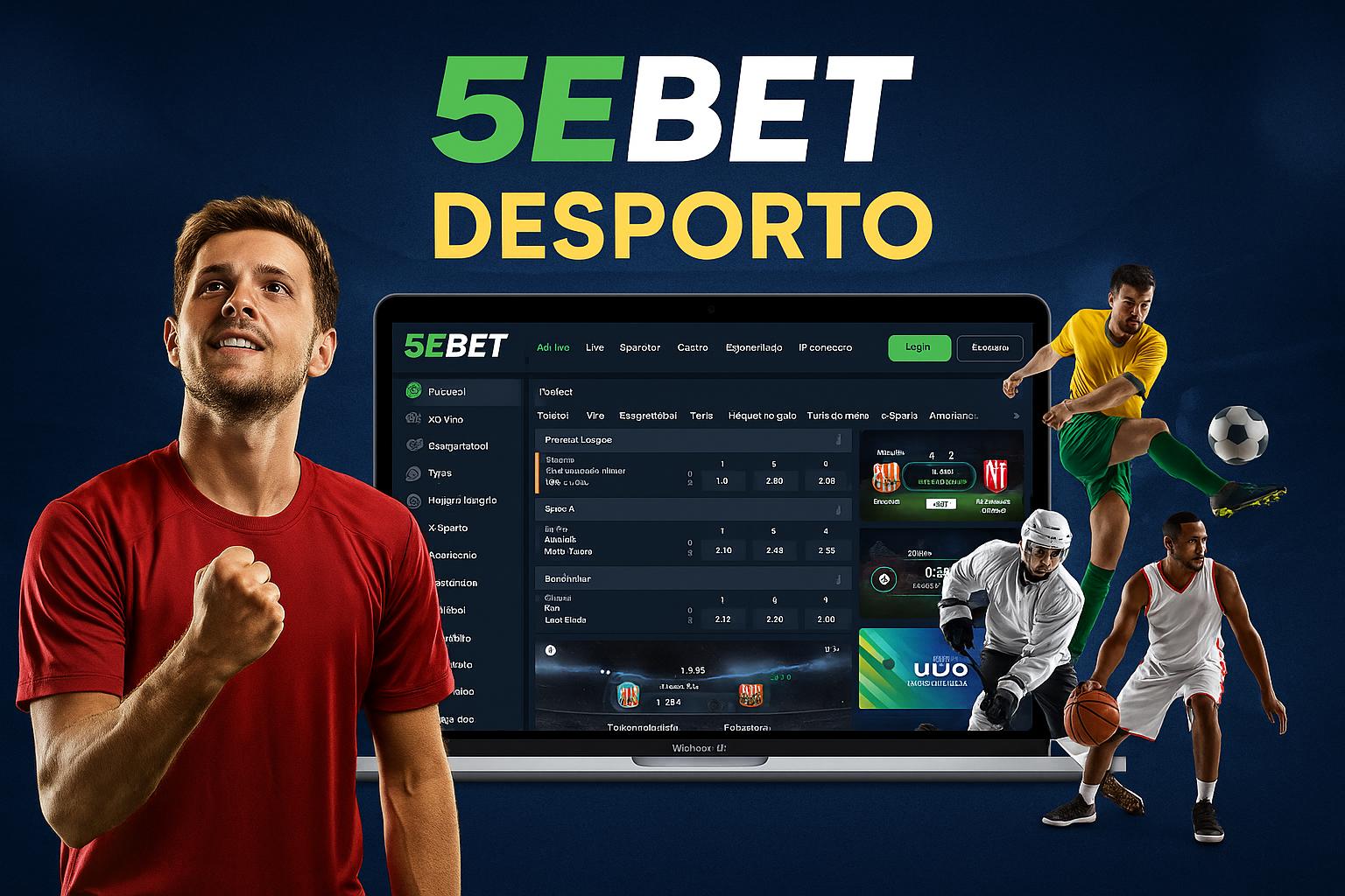 Aposte em apostas esportivas no cassino online 5EBET